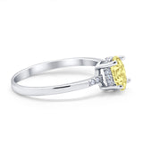 Art Deco Oval Wedding Ring Simulated Cubic Zirconia 925 Sterling Silver
