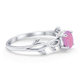 Solitaire Wedding Ring Round Simulated Cubic Zirconia 925 Sterling Silver