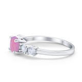 Wedding Engagement Bridal Ring Round Simulated Cubic Zirconia 925 Sterling Silver