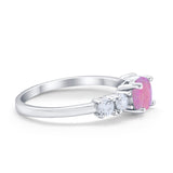 Wedding Engagement Bridal Ring Round Simulated Cubic Zirconia 925 Sterling Silver