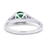 Wedding Ring Bridal Simulated Round Cubic Zirconia 925 Sterling Silver