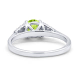 Wedding Ring Bridal Simulated Round Cubic Zirconia 925 Sterling Silver
