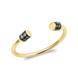 Fashion Trendy Ring Round Cubic Zirconia 925 Sterling Silver Choose Color - Blue Apple Jewelry