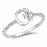 Infinity Heart Promise Ring Round Cubic Zirconia 925 Sterling Silver Heart Infinity