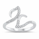 Fashion Ring Round Cubic Zirconia 925 Sterling Silver Choose Color