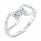 Fashion Ring Cubic Zirconia Round 925 Sterling Silver Choose Color