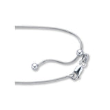 1MM Adjustable Snake Rhodium Chain .925 Solid Sterling Silver Sizes 22