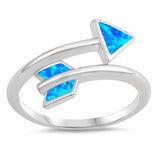 Arrow Ring Blue Opal