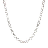 2.06MM Rolo Chain .925 Solid Sterling Silver Available In "16-24" Inches