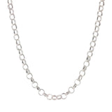 3MM Rolo Chain .925 Solid Sterling Silver Available In 