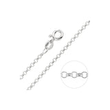 1.4MM Rolo Chain .925 Solid Sterling Silver Available In "16- 22" Inches