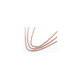 1.4MM Criss Cross Rose Gold Chain .925 Sterling Silver Length 