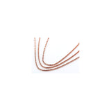 1.4MM Criss Cross Rose Gold Chain .925 Sterling Silver Length 16-22 Inches