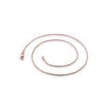  Loose Rope Chain Rose Gold 925 Sterling Silver