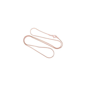 8 Sides Rose Gold Snake Chain .925 Sterling Silver