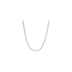 8 Sides Rose Gold Snake Chain .925 Sterling Silver