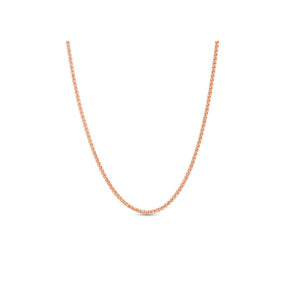 1.5MM 035 Rose Gold Wheat/Spiga Chain .925 Sterling Silver Length "16-22" Inches