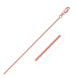 1.5MM 035 Rose Gold Wheat/Spiga Chain .925 Sterling Silver Length "16-22" Inches