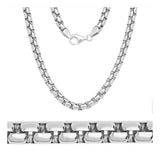 5.1MM Round Box Chain .925 Solid Sterling Silver Sizes "8-28"