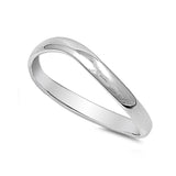 Thumb Ring Band 925 Sterling Silver Curve Band