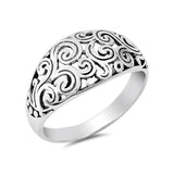 Filigree Band Ring 925 Sterling Silver