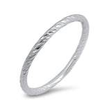 2mm Cut Wedding Band Ring 925 Sterling Silver - Blue Apple Jewelry