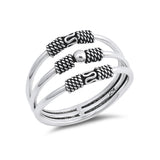Fashion Split Open Ring Band Bali Design 925 Sterling Silver Simple Plain