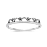 Fashion Plain Band Ring Simple 925 Sterling Silver - Blue Apple Jewelry