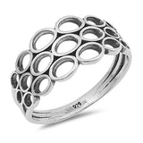 Fashion O Ring Band 925 Sterling Silver Simple Plain Choose Color