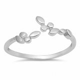 Little Leaves Band Ring 925 Sterling Silver