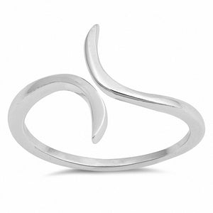 Curve Band Ring 925 Sterling Silver
