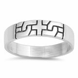 Cross Puzzle Ring Band 925 Sterling Silver