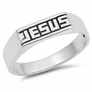 Jesus Band Ring 925 Sterling Silver