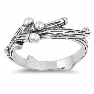 Branch Ring Band 925 Sterling Silver