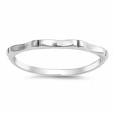 2mm Bamboo Band Ring 925 Sterling Silver