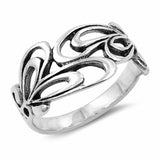 Heart Ring Band Simple Plain 925 Sterling Silver Choose Color