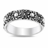 Sun Bali Design Band Ring 925 Sterling Silver Choose Color