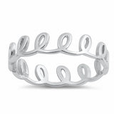 5mm Loop Band Ring 925 Sterling Silver Choose Color