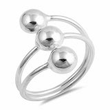Ball Band Ring 925 Sterling Silver Choose Color