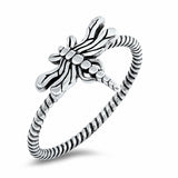 Firefly Band Ring Twisted Rope Cable Braided 925 Sterling Silver Choose Color