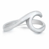 Wave Ring 925 Sterling Silver 10mm