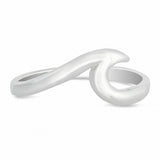 Ocean Beach 8mm Wave Ring Band Solid 925 Sterling Silver Choose Color