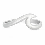 Ocean Beach 8mm Wave Ring Band Solid 925 Sterling Silver Choose Color