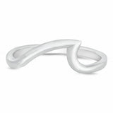 8mm Wave Ring Band 925 Sterling Silver Choose Color