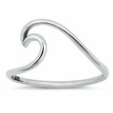 Wave Band Ring 925 Sterling Silver Choose Color