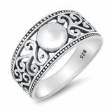 Bali Filigree Ring Band Solid 925 Sterling Silver Choose Color