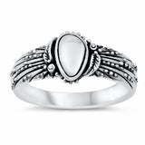 Bali Ring Band Oxidized Solid 925 Sterling Silver Choose Color