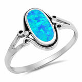 Fashion Oval Ring 925 Sterling Silver Choose Color