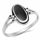 Fashion Oval Ring 925 Sterling Silver Choose Color