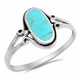 Fashion Oval Ring 925 Sterling Silver Choose Color